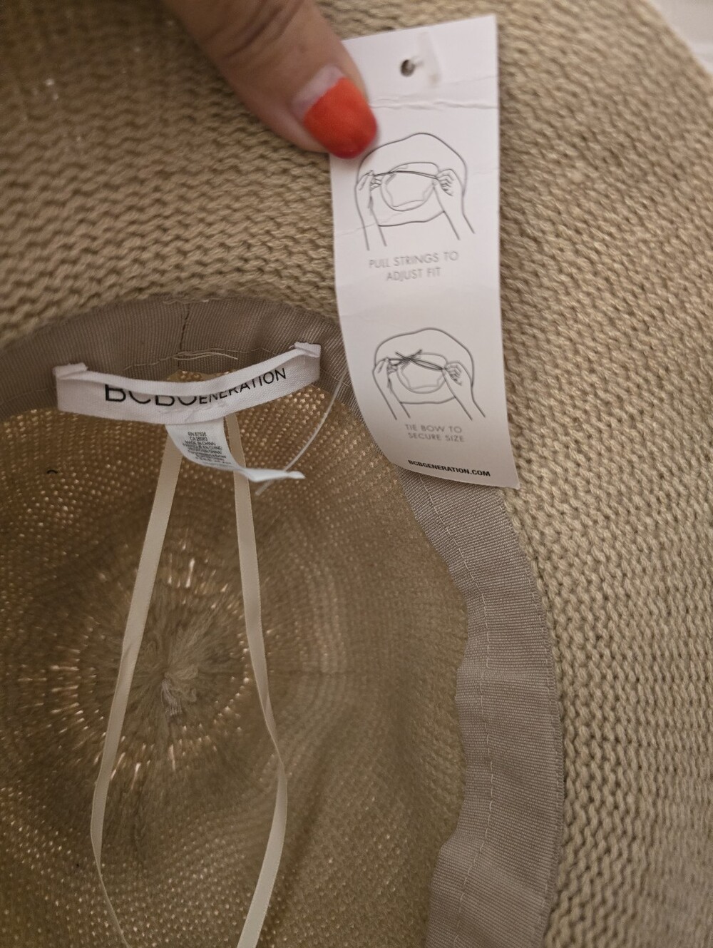 Bcbg Generation Cream Braided Straw Fedora Hat with Gold Accent. NWT - Picture 3 of 3